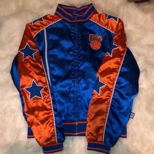 Vintage NY KNICKS satin bomber 💙🧡